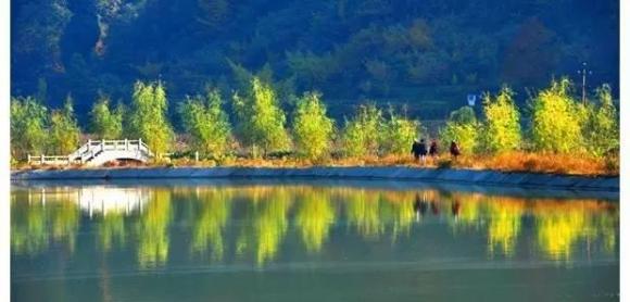 大洪山落湖美景